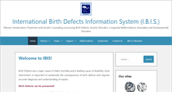 Desktop Screenshot of ibis-birthdefects.org